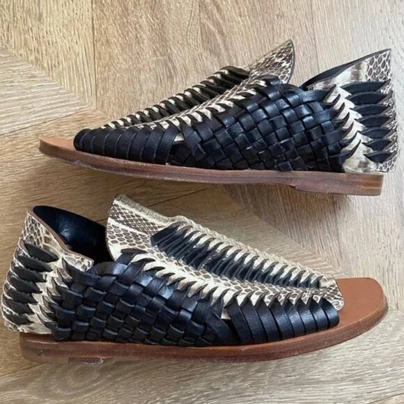 NIB Gorgeous Daniele Michetti Woven Huraches Italy MSRP 795 - Picture 1 of 3